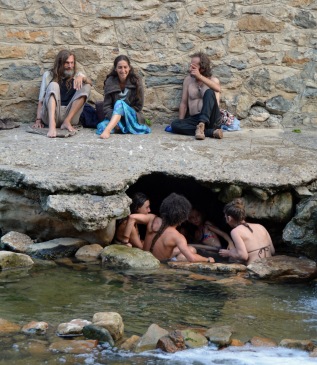Les babas-cools on and in the river (photo by Natasha)