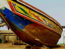 Colourful fishing boat